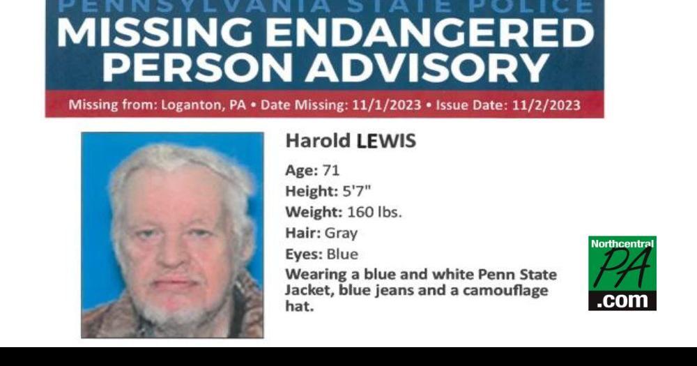 PSP Man missing from Loganton, Pa. area News