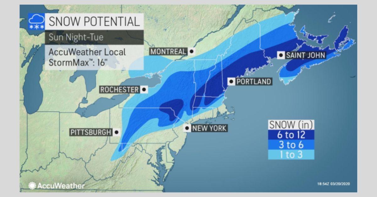 AccuWeather spring snowstorm heading for northeast News