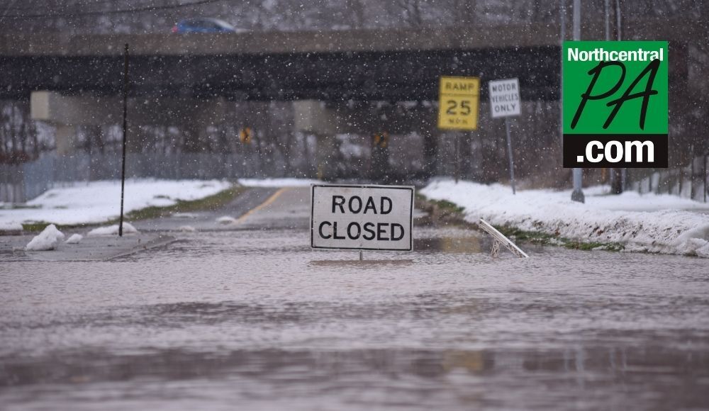 Roads impacted by flooding in North Central Pennsylvania - Vimarsana News