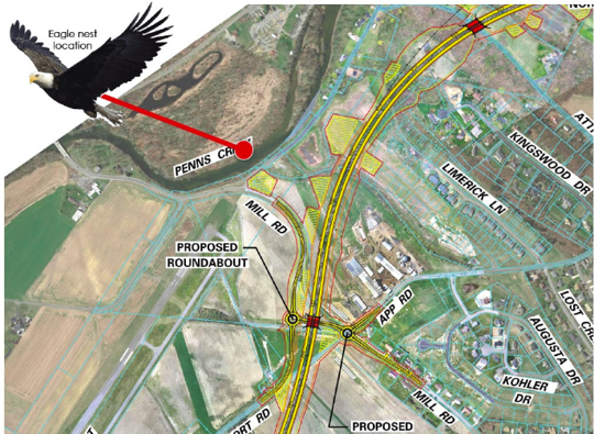 PennDOT takes steps to minimize impact on active eagle nest near CSVT