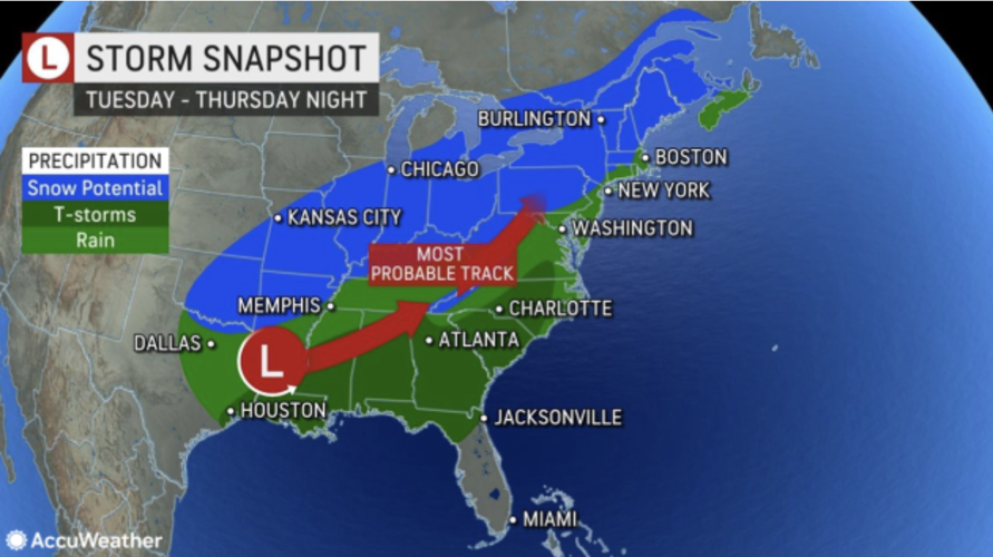 Storms to bring one-two punch of wintry weather to the Northeast | News ...