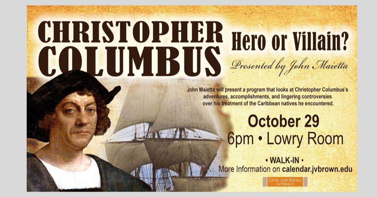 why is christopher columbus a villain