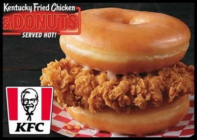 Kfc Testing Fried Chicken And Donuts Sandwich Food Northcentralpa Com