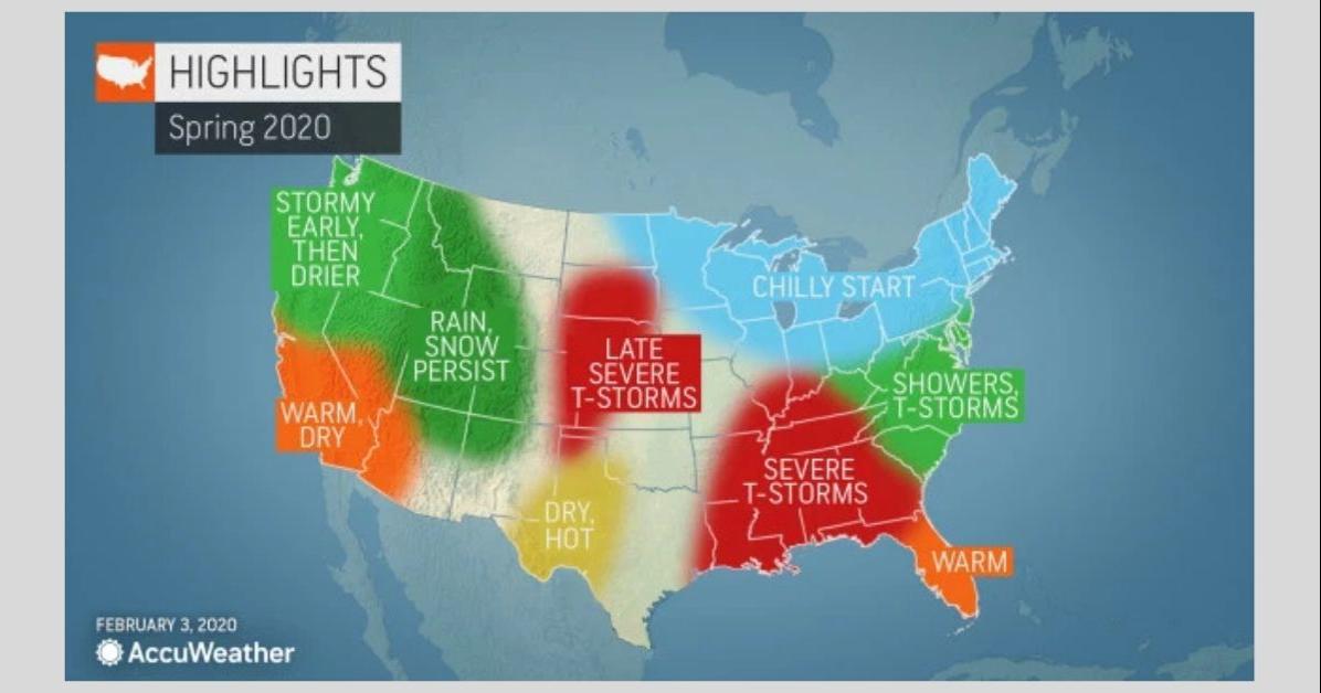 It's here AccuWeather's 2020 U.S. spring forecast News
