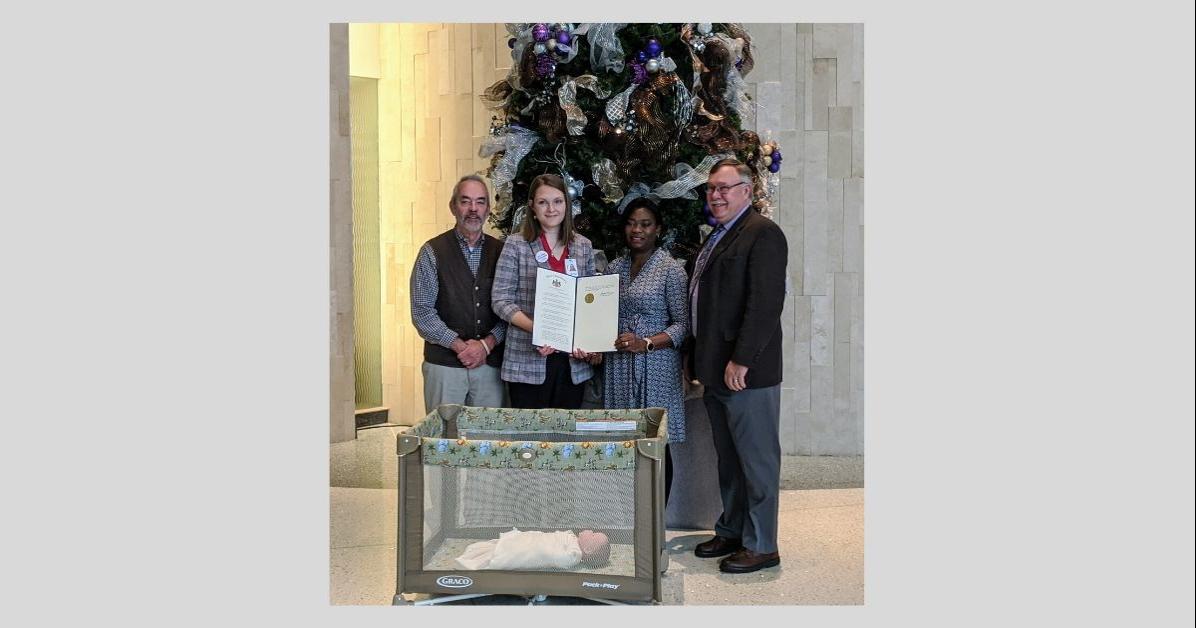 "Safe Sleep Month" declared at UPMC Susquehanna, highlighting