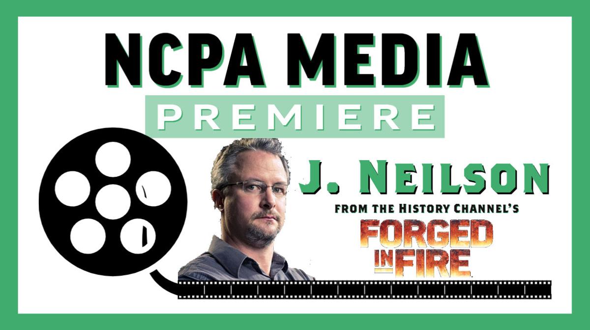 FORGED IN FIRE, l-r: Doug Marcaida, J. Neilson, Wil Willis, David Baker in  'Japanese Katana' (Season 1, Episode 1, aired June Stock Photo - Alamy, image size:1200x672