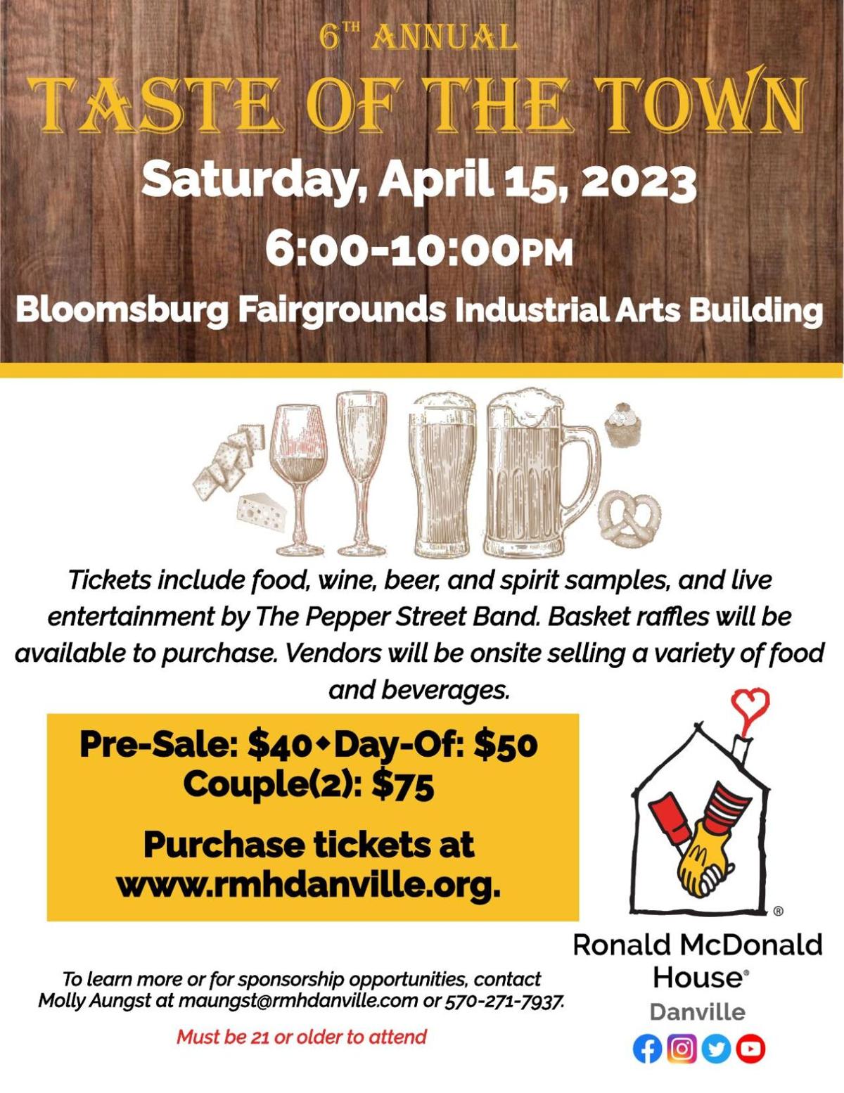 Taste of the Town fundraiser returns in April Community