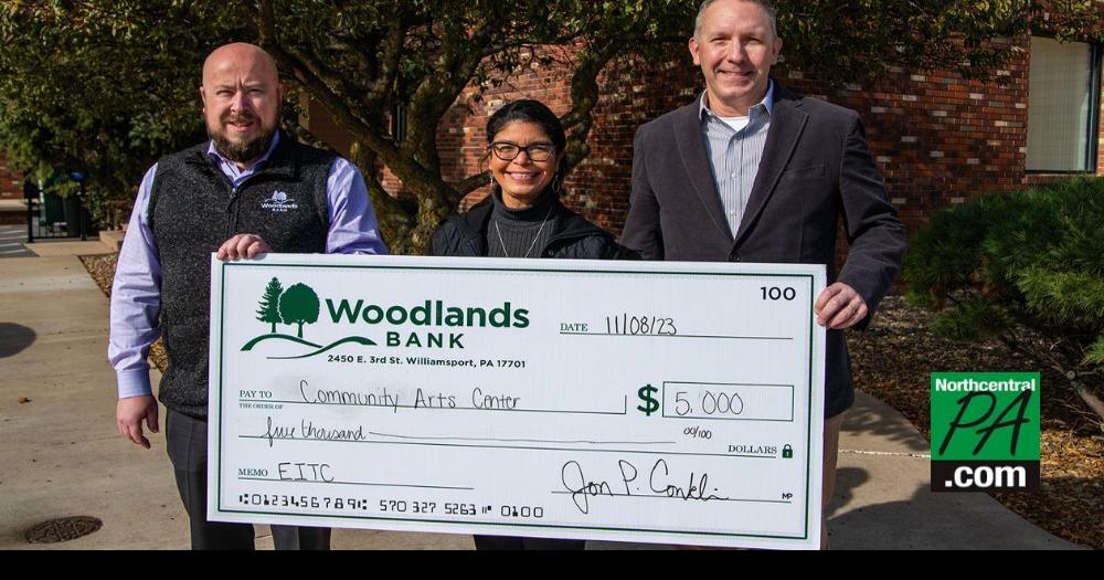 Woodlands Bank makes donation in support of arts education Education