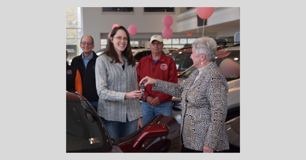 Woman Wins Corvette Club Raffle Proceeds Benefit Penn
