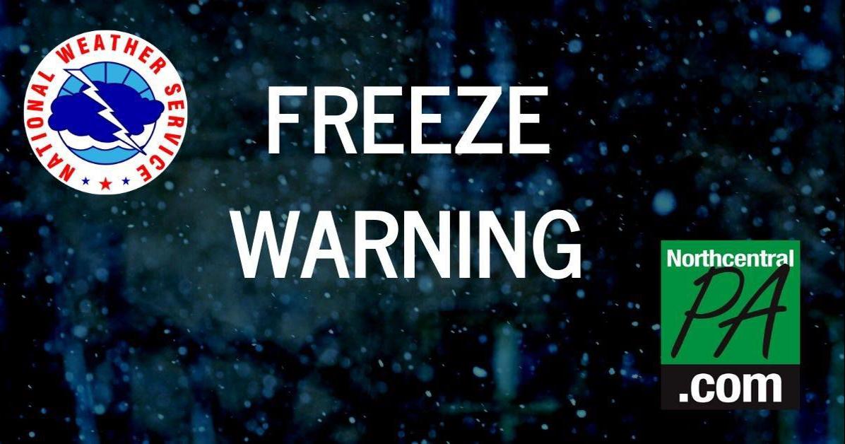 Freeze Warning Monday night and snow flurries Tuesday - IPM Newsroom