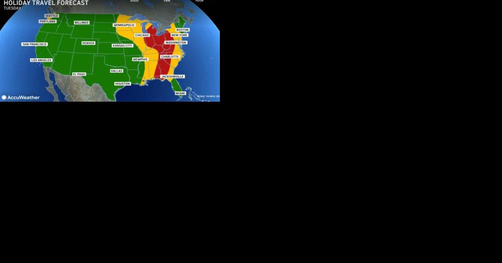 Accuweather: Rain and snow to hamper Thanksgiving travel in Northeast - Vimarsana News