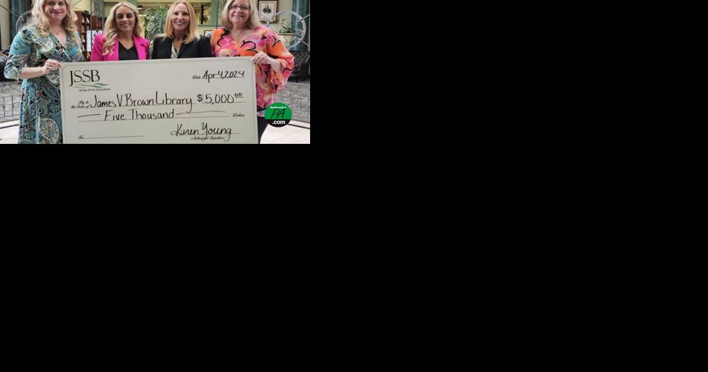 Jersey Shore Bank donation supports youth programs at James V. Brown Library - Vimarsana News