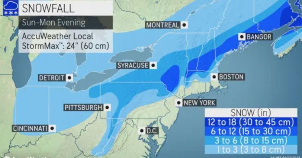 Storms to bring one-two punch of wintry weather to the Northeast | News ...