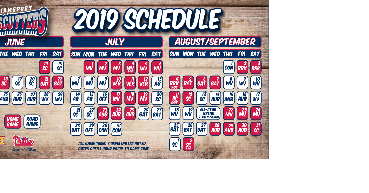 Crosscutters Printable Schedule