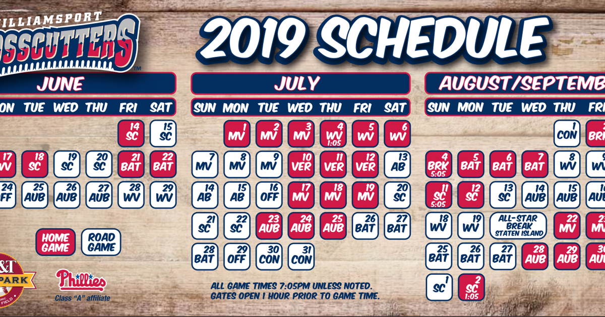 Crosscutters Printable Schedule Crosscutters Printable Schedule