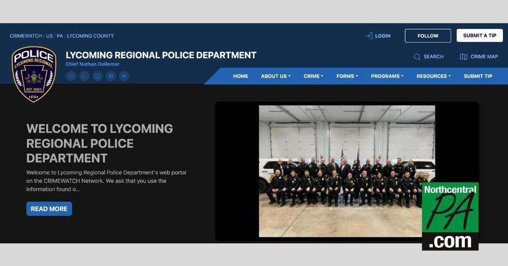 Lycoming Police Department launches website to keep public informed on crime - Vimarsana News