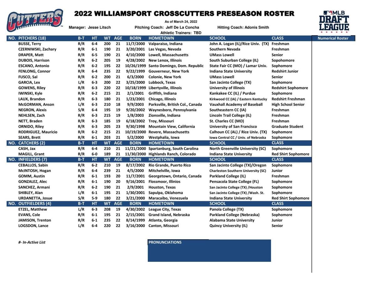 Crosscutters roster full of young, talented players