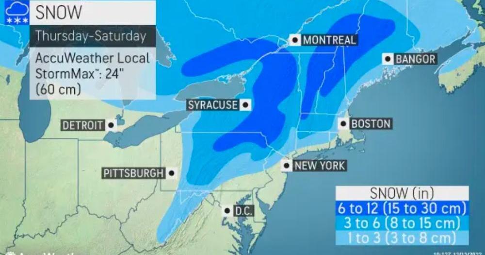 Major snowstorm brewing for northeastern US | Community ...