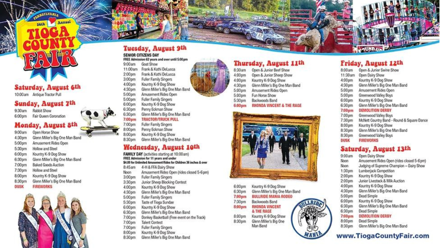 The 56th annual Tioga County Fair starts today Community