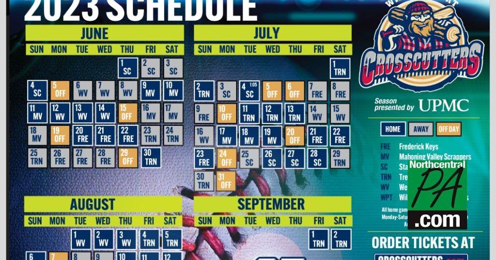 Williamsport Crosscutters release game schedule for 25th anniversary season | News Williamsport Crosscutters release game schedule for 25th anniversary season | News