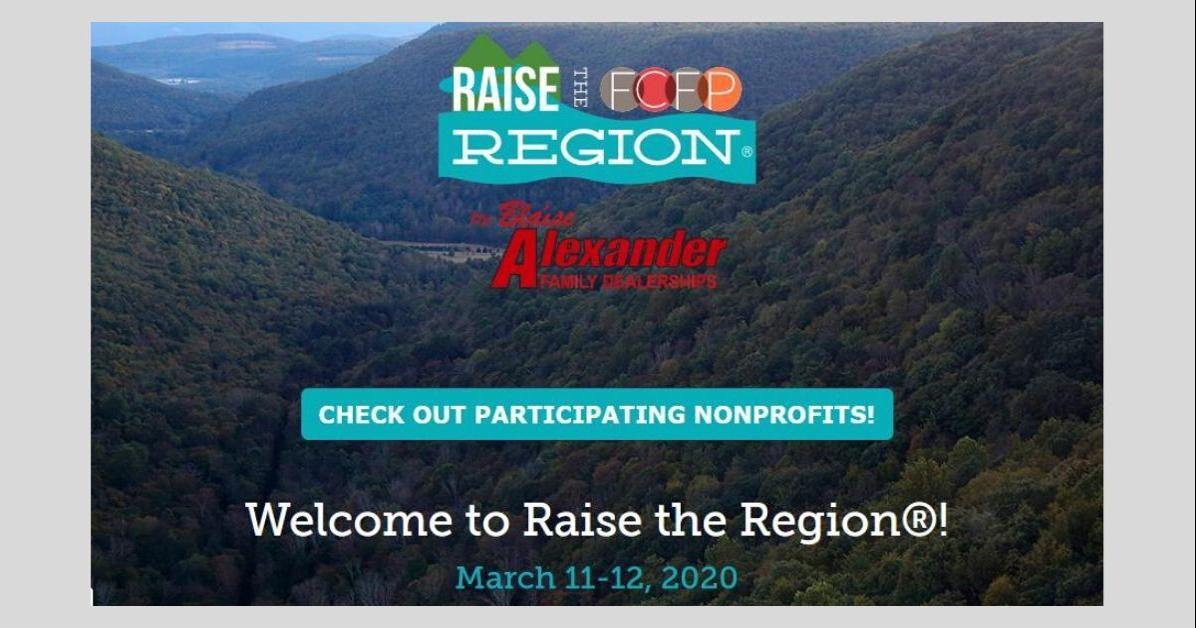 Raise the Region begins... now! NonProfit