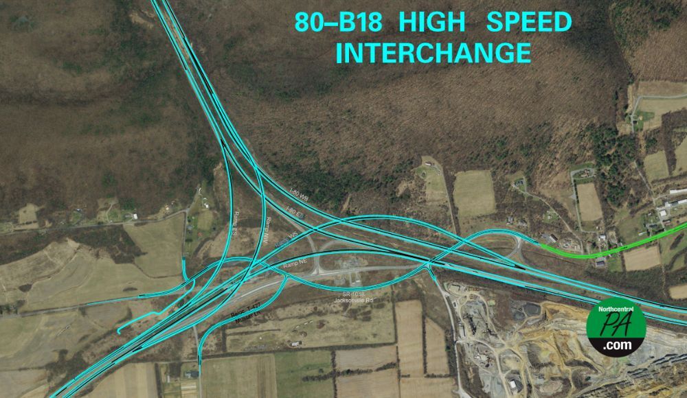 High-Speed Interchange work between I-80 and I-99 to resume during