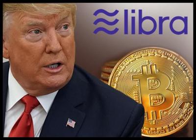 Trump 'Not A Fan' Of Bitcoin; Against Libra