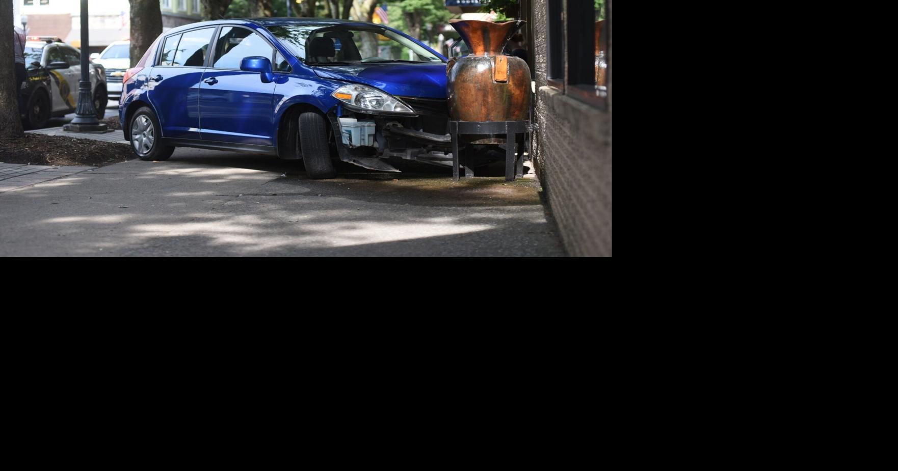 Motor vehicle accident in downtown Williamsport; West Fourth Street