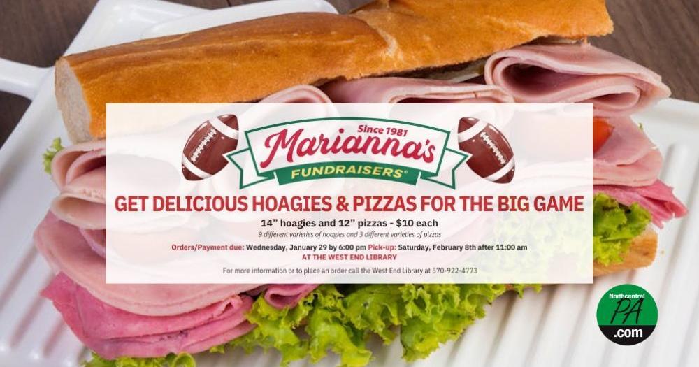 Score big with West End Library's Marianna's pizza and sub fundraiser ...