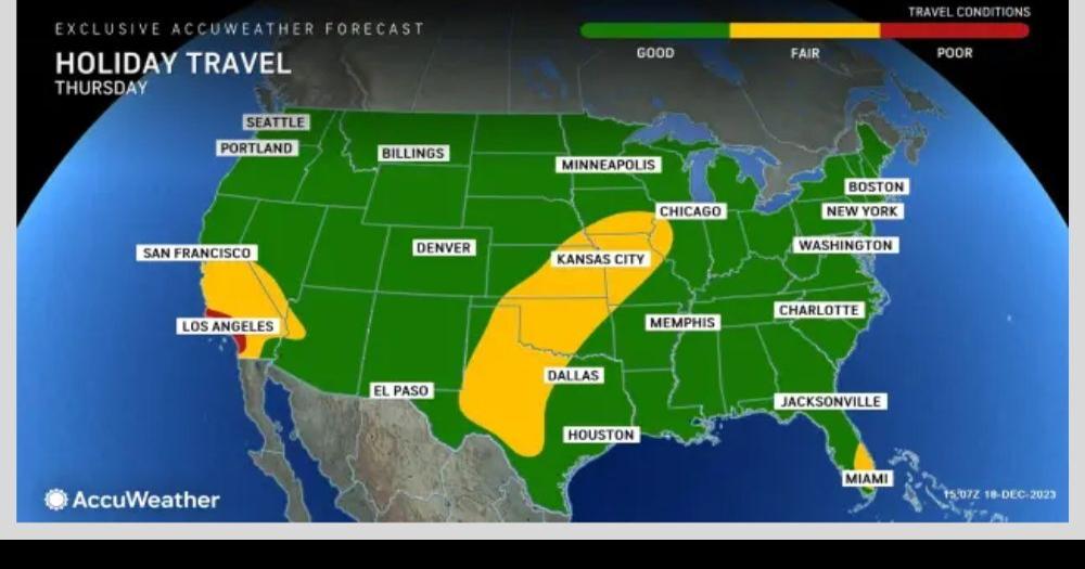 Over the river and through the woods AccuWeather's Christmas travel