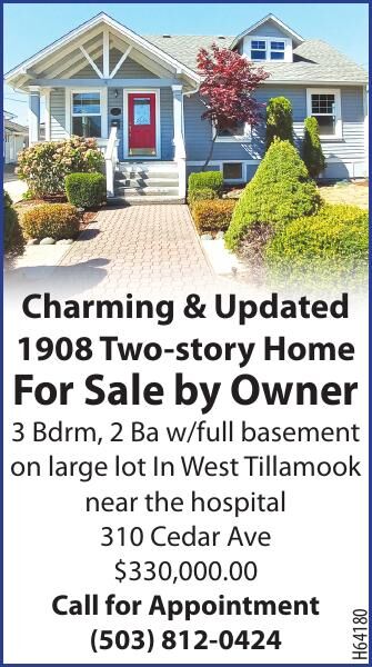 Charming and Updated 1908 Home for Sale-Tillamook