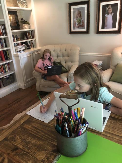 Alpharetta students learning from home