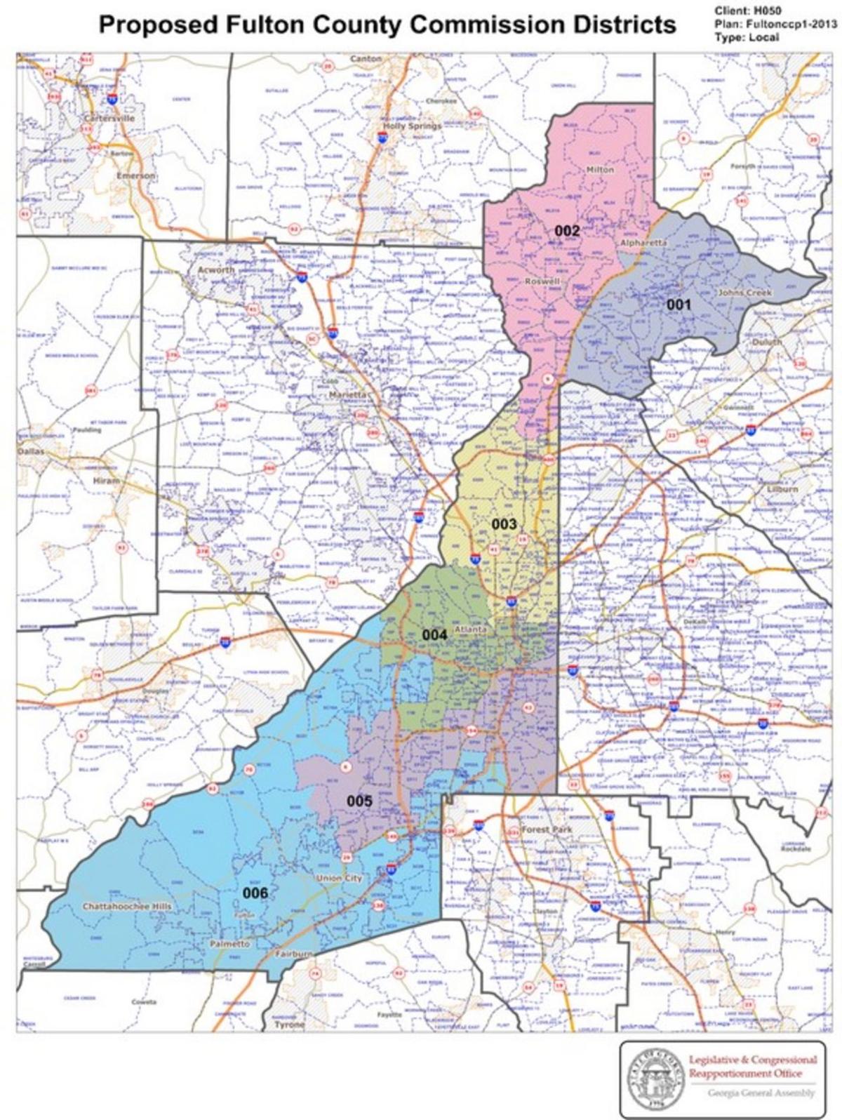 map of north fulton county ga North Fulton Legislators Move To Reshape Fulton County News map of north fulton county ga