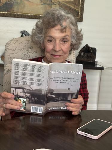 Jeanne Cahill with her debut memoir