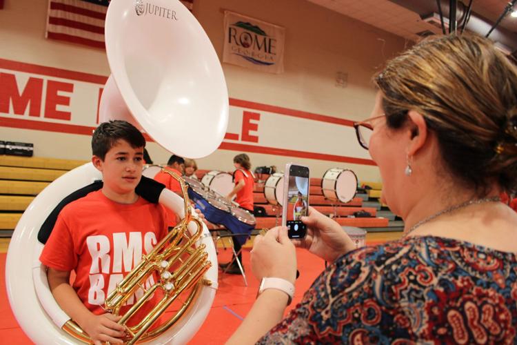 Bringing in the school year: Rome Middle, High School bands perform before school starts next week