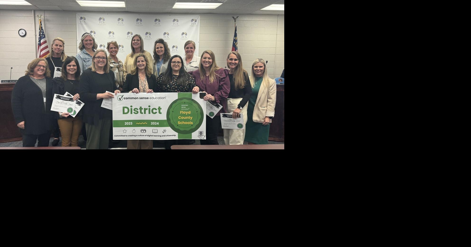 Floyd County Schools Recognized as a Common Sense Education District