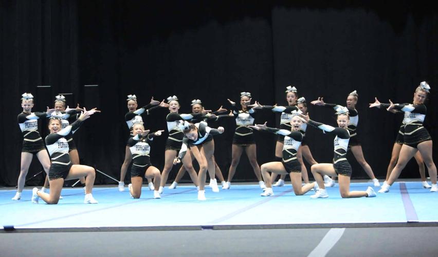 Pepperell cheer routine at State