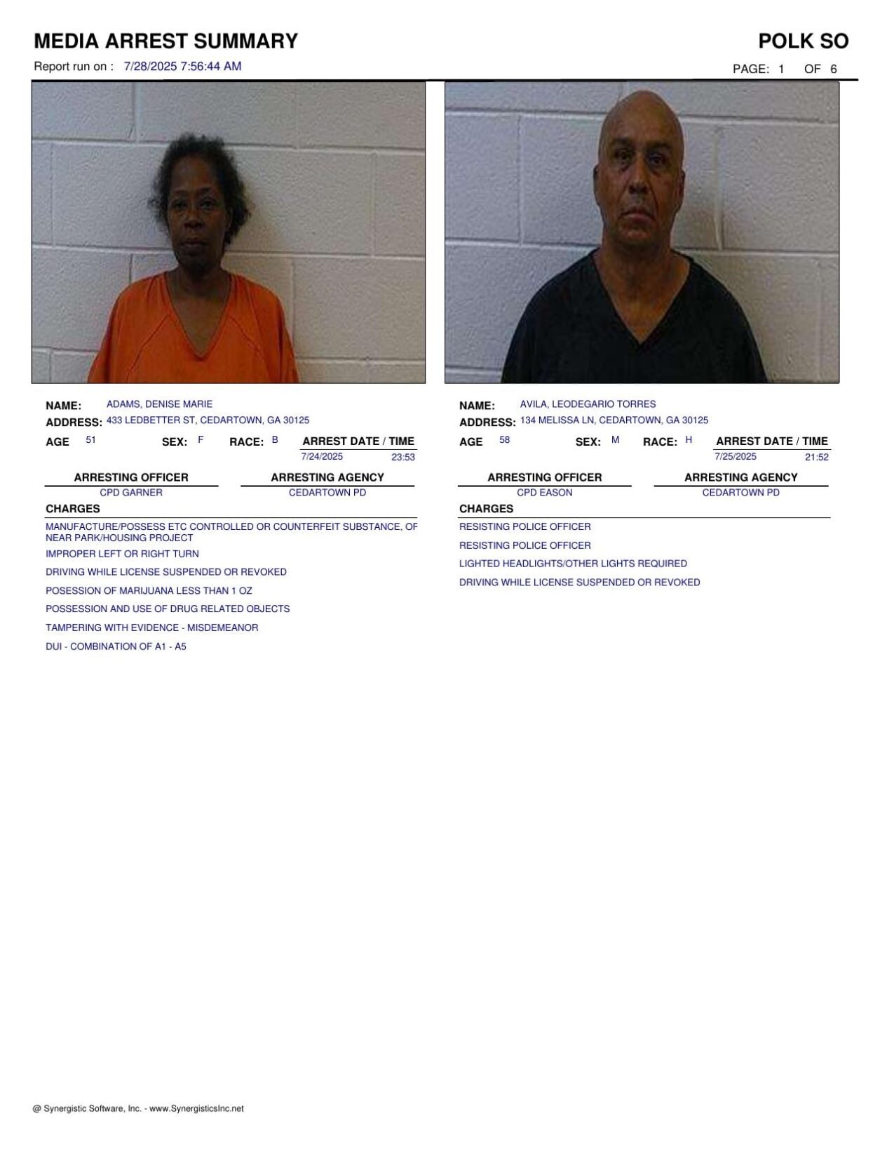 Polk County Jail Report for Monday, July 28 | Police Fire ...