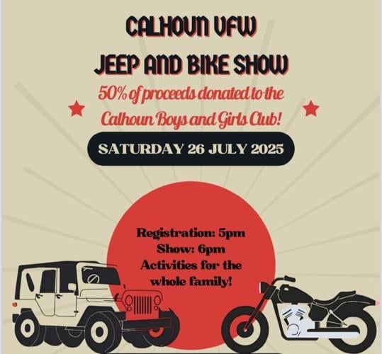 VFW annual Jeep and Bike show July 26