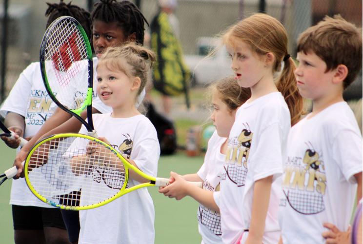 Kids get into swing of things at tennis camp
