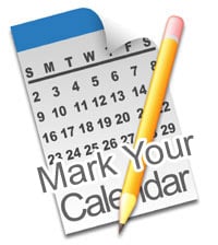 Mark your calendar
