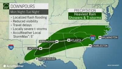 Rain, downpours expected through the week
