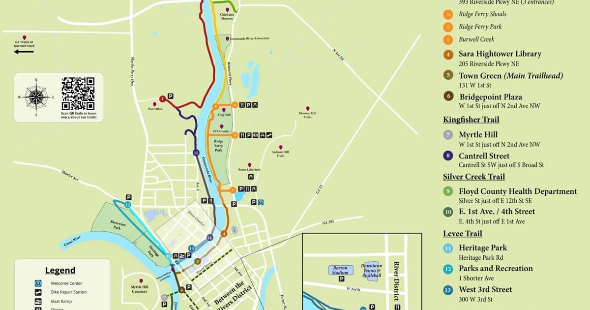 Berry Rome Trails Map AdventHealth Redmond gets naming rights for Rome trail system | Local ...