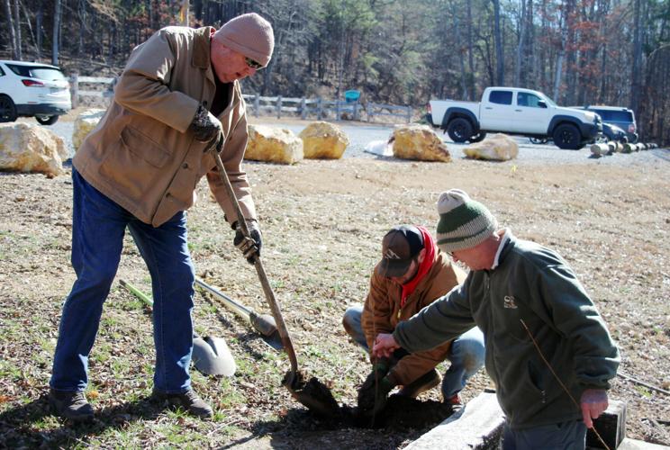 Volunteers Plant Trees For Arbor Day