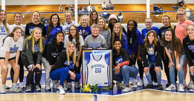 Margaret Stockburger S Jersey Retired At Ringgold High Sports Northwestgeorgianews Com Margaret Stockburger S Jersey Retired At Ringgold High Sports Northwestgeorgianews Com