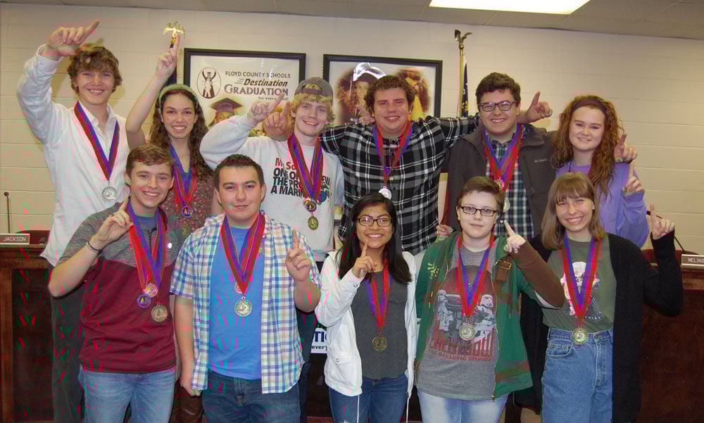 Pepperell High Academic Decathlon team