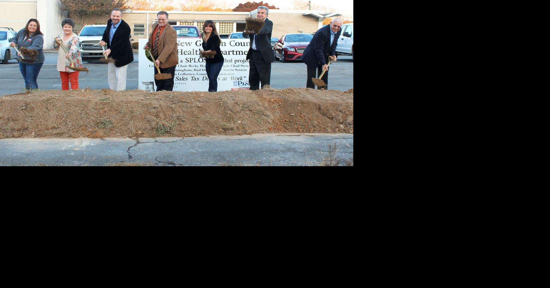 Gordon County Commission breaks ground on new health department, votes