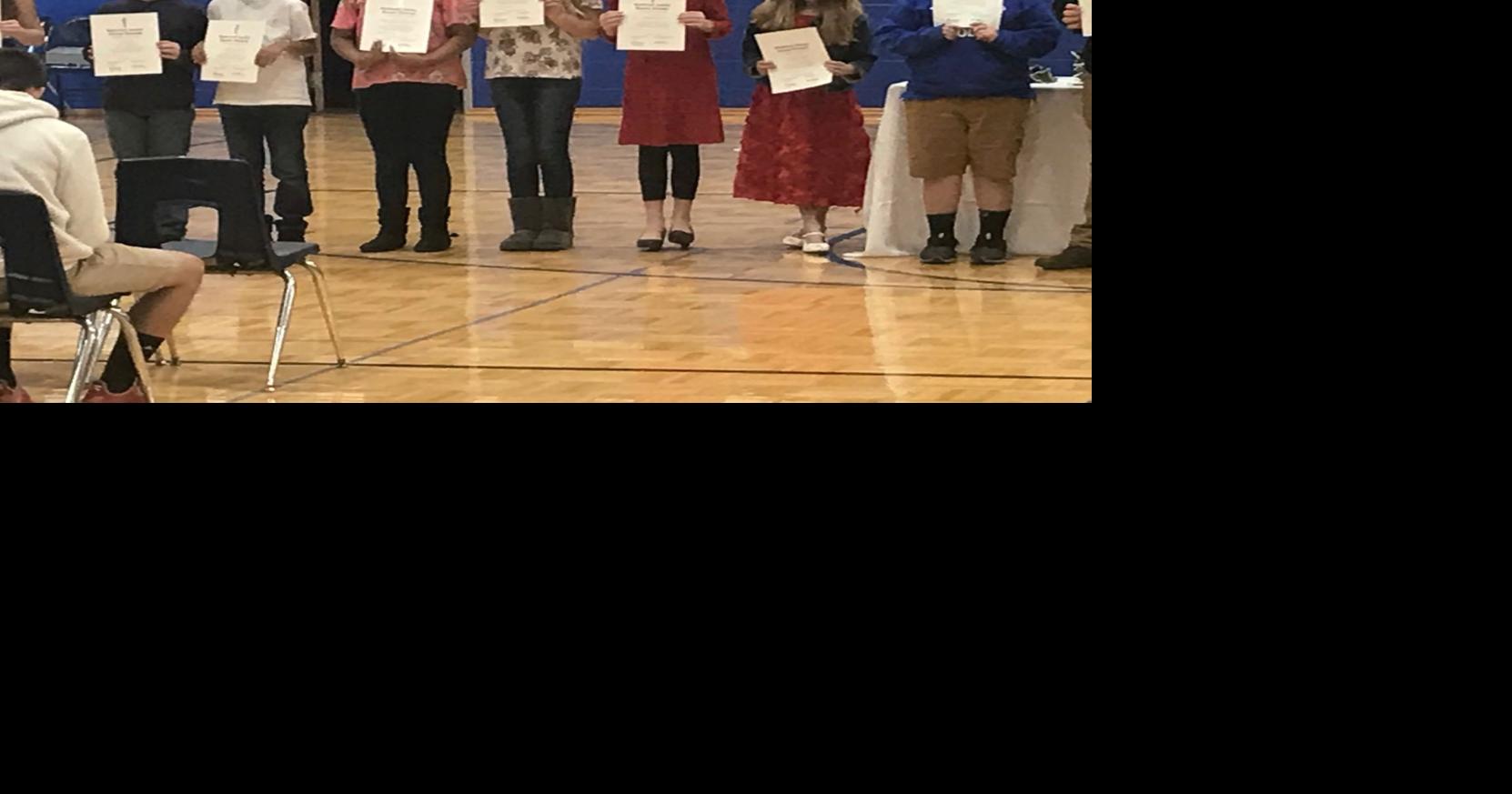 Ashworth Middle inducts 71 students into National Junior Honor Society