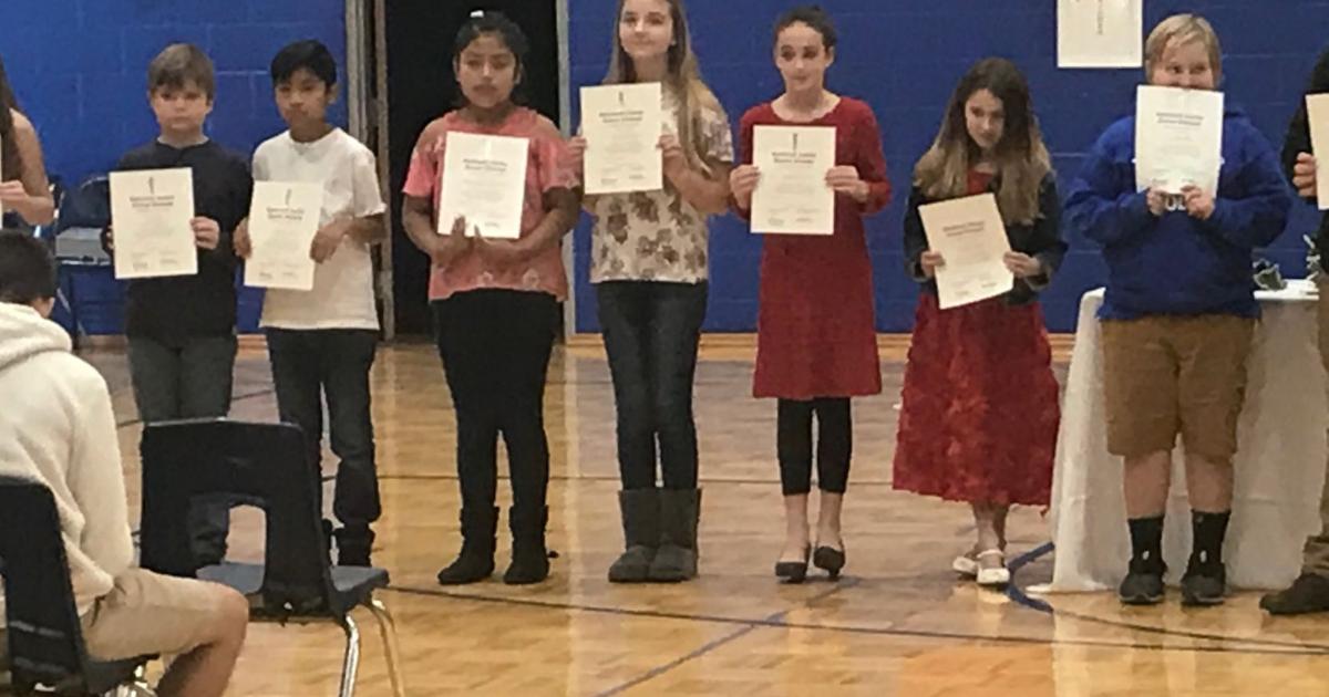 Ashworth Middle inducts 71 students into National Junior Honor Society
