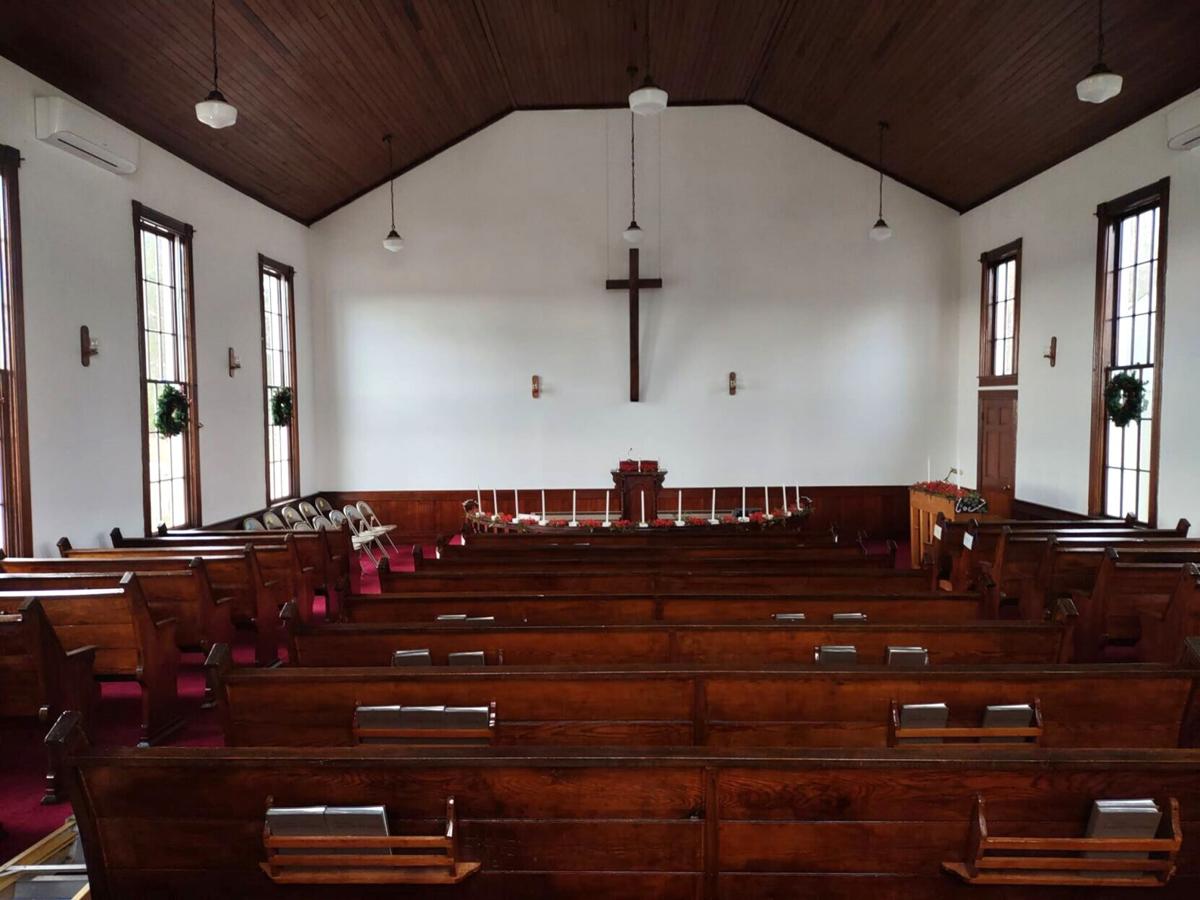 Cove Methodist Church, inside